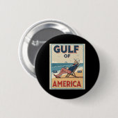 Golf van Verenigde Staten Est. 2025 Uncle Sam Patr Ronde Button 5,7 Cm (Voorkant /achterkant)