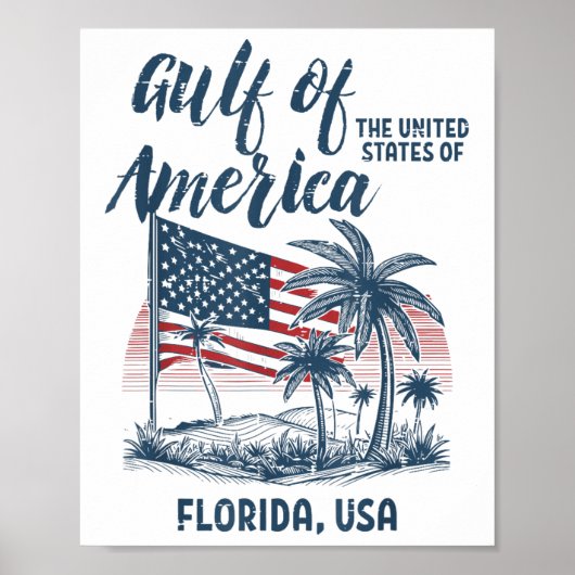 Golf van Verenigde Staten Florida Verenigde Staten Poster (Voorkant)
