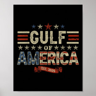 Golf van Verenigde Staten Grappig Vlag van de Vere Poster