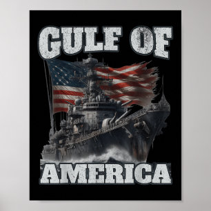 Golf van Verenigde Staten Grappig Vlag van de Vere Poster