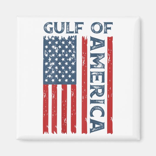 Golf van Verenigde Staten Grappige Amerikaanse vla Magneet (Voorkant)
