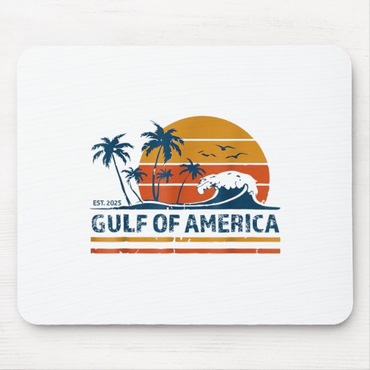 Golf van Verenigde Staten Grappige Golf van Mexico Muismat (Voorkant)