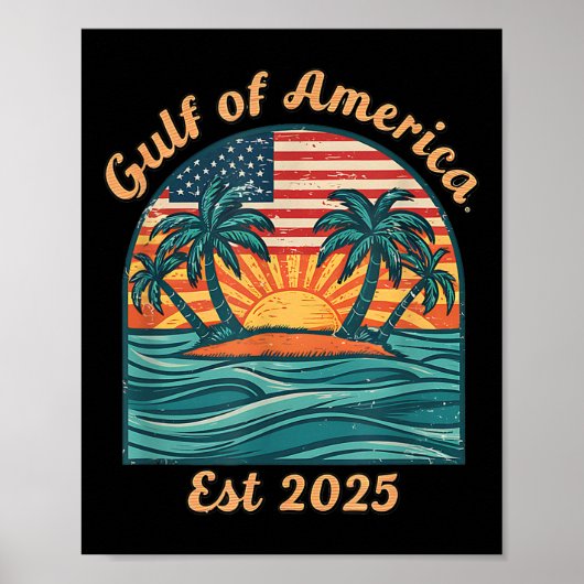 Golf van Verenigde Staten Grappige Golf van Mexico Poster (Voorkant)
