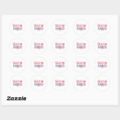 Golf van Verenigde Staten Grappige Golf van Mexico Ronde Sticker (Vel)