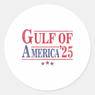Golf van Verenigde Staten Grappige Golf van Mexico Ronde Sticker