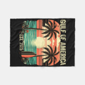 Golf van Verenigde Staten strand Amerika Golf me Fleece Deken (Voorkant (Horizontaal))