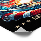 Golf van Verenigde Staten van Amerika EST 2025 Bea Poster (Hoek)