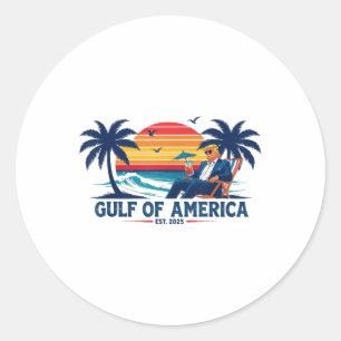 Golf van Verenigde Staten van Amerika EST 2025 Fun Ronde Sticker