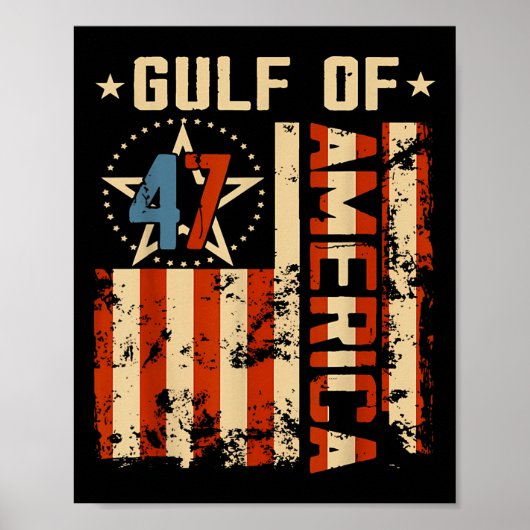 Golf van Verenigde Staten Vlag van de VS Grappig T Poster (Voorkant)