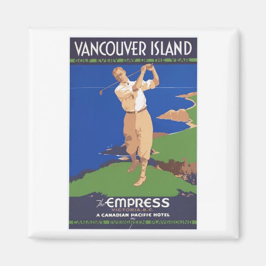 Golf Vancouver Island Canada Magneet (Voorkant)