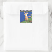 Golf Vancouver Island Canada Vierkante Sticker (Tas)