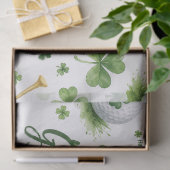 Golf Veel Succes met klaver St. Patrick's Day Tissuepapier (Geschenk)