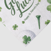 Golf Veel Succes met klaver St. Patrick's Day Tissuepapier (Detail)