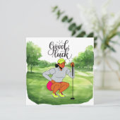 Golf "Veel succes op de baan, Lady Golfer!" (Staand voorkant)
