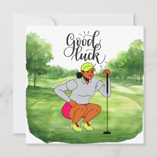 Golf "Veel succes op de baan, Lady Golfer!" (Voorkant)