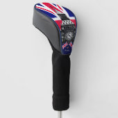 Golf Verenigd Koninkrijk & Britse vlag, Big Ben Lo Golfheadcover (Schuin)