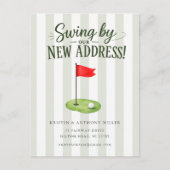 Golf verhuisbericht ansichtkaart briefkaart (Voorkant)