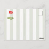 Golf verhuisbericht ansichtkaart briefkaart (Achterkant)