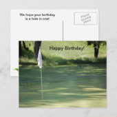 Golf Verjaardag Briefkaart (Voorkant / Achterkant)