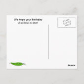 Golf Verjaardag Briefkaart (Achterkant)