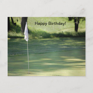 Golf Verjaardag Briefkaart