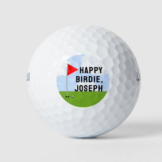 Golf Verjaardag Collectible Golfballen (Voorkant)