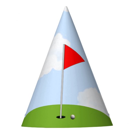 Golf Verjaardag Feesthoedjes (Voorkant)