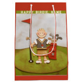 Golf Verjaardag Medium Cadeauzakje (Achterkant)