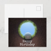 Golf verjaardag met Golf thema Briefkaart (Voorkant / Achterkant)
