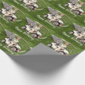 Golf verjaardag met golfkar cadeaupapier (Hoek)