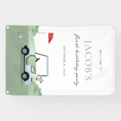 Golf Verjaardag Par-t-shirt Welkomstbanner Spandoek (Horizontaal)