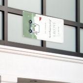 Golf Verjaardag Par-t-shirt Welkomstbanner Spandoek (Buitenkant Gebouw)