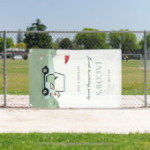 Golf Verjaardag Par-t-shirt Welkomstbanner Spandoek (Insitu)