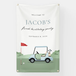 Golf Verjaardag Par-t-shirt Welkomstbanner Spandoek
