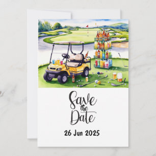 Golf Verjaardag Party decoratie op de baan Kaart