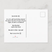 Golf Verjaardag Party decoratie op de baan Uitnodiging Briefkaart (Achterkant)