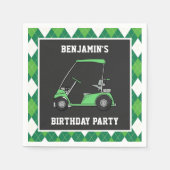 Golf Verjaardag Party Papier Servet (Voorkant)