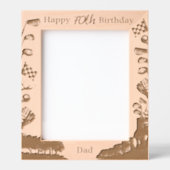 Golf Verjaardag Pensioen Papa Opa Foto Gegraveerde Lijstjes (Voorkant)