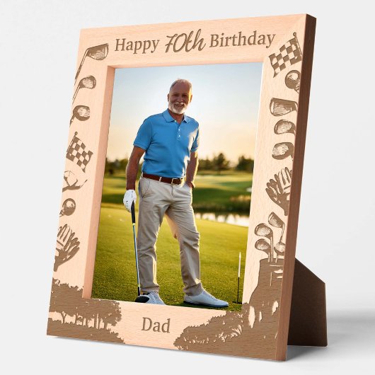 Golf Verjaardag Pensioen Papa Opa Foto Gegraveerde Lijstjes