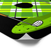 Golf Verjaardag Shirt Voor Kinderen 6e Verjaardag  Poster (Hoek)