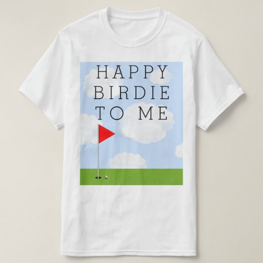 Golf Verjaardag T-shirt (Design voorkant)