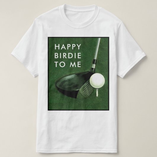 Golf Verjaardag T-shirt (Design voorkant)