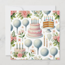 Golf Verjaardag thema voor Lady Girl Pink Lover