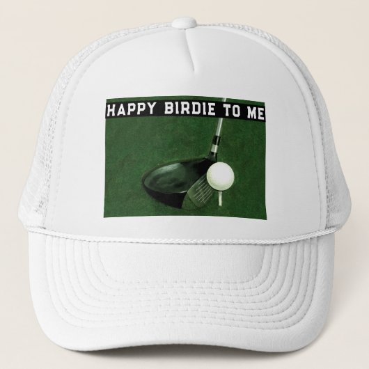 Golf Verjaardag Trucker Pet (Voorkant)