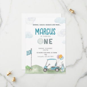 Golf Verjaardag Uitnodiging Jongen Sjabloon Golfba