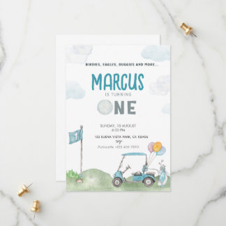 Golf Verjaardag Uitnodiging Jongen Sjabloon Golfba