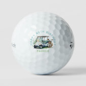 Golf verjaardagscadeau gepersonaliseerd golfballen (Voorkant)