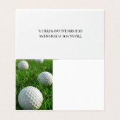Golf verjaardagsfeest kaart (Buitenkant ongevouwen)