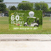 Golf Verjaardagsfeest naar golfer met golfbal Spandoek (Insitu)