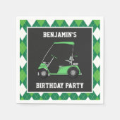 Golf Verjaardagsfeest Papier Servet (Voorkant)